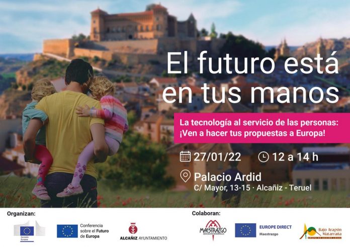 Cartel de la jornada El futuro está en tus manos en Alcañiz