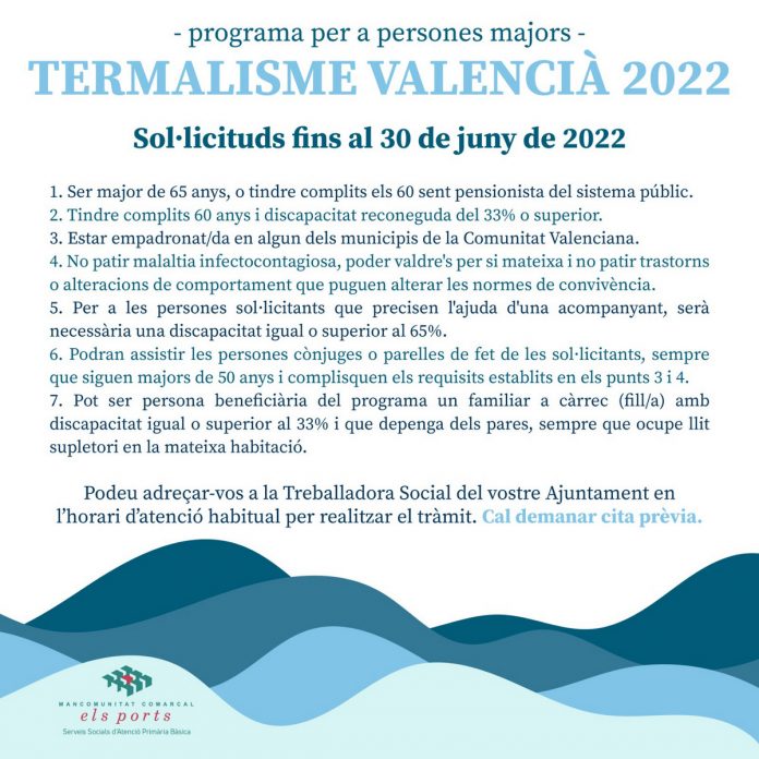 Programa de termalisme de la Comunitat Valenciana 2022