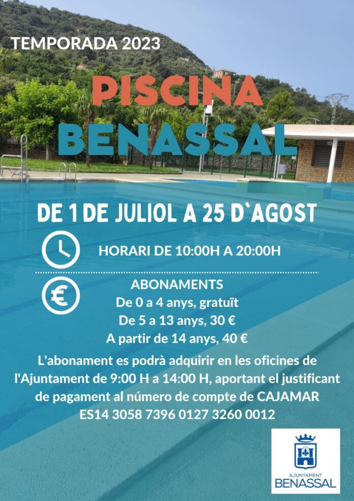 Benassal. Temporada de la piscina municipal