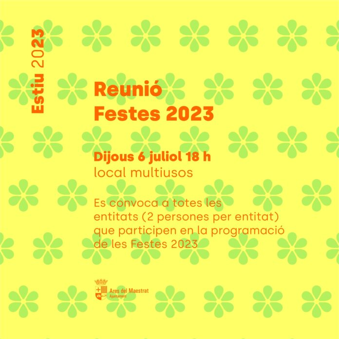 Ares. Reunió Festes 2023