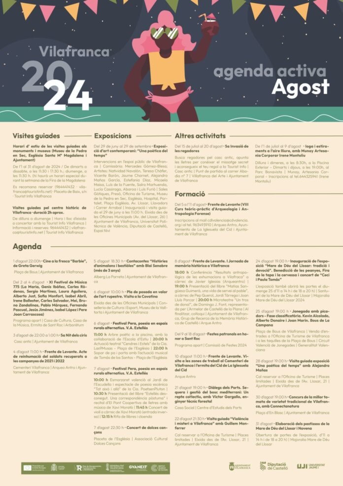Agenda Activa Agost Vilafranca 2024