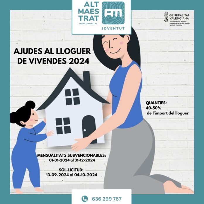 Alt Maestrat. Ajudes al lloguer de vivendes 2024