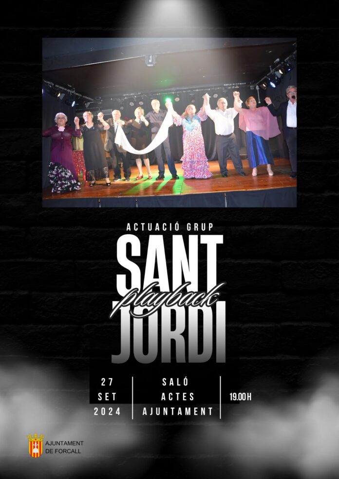 Forcall. Actuació grup Sant Jordi
