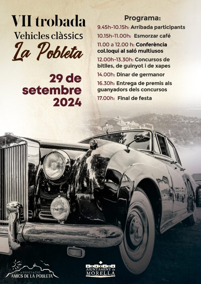La Pobleta. VII Trobada de vehicles clàssics