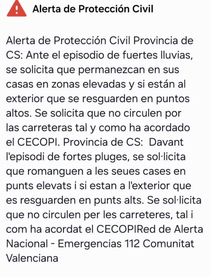 Alerta de Protecció Civil