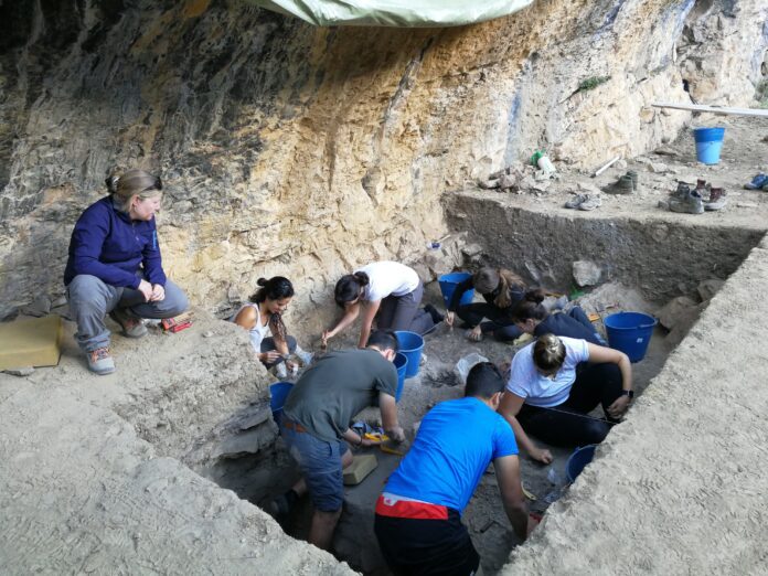 Excavacions a la Coveta de la Foia l'any 2017