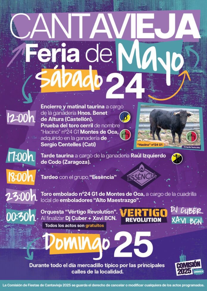 Cartel de la Feria de Mayo de Cantavieja