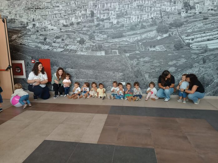 Els alumnes de l'escoleta de Vilafranca