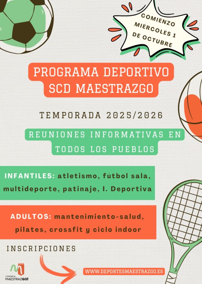 Programa deportivo 2025 2026