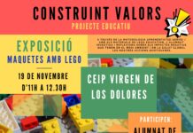 Construint Valors presenta el 19 de novembre l’exposició de maquetes LEGO en el CEIP Virgen de los Dolores