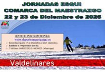 La Comarca del Maestrazgo organiza sus Jornadas de Esquí los días 22 y 23 de diciembre en Valdelinares