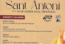 Benassal celebra Sant Antoni del 17 al 18 de gener