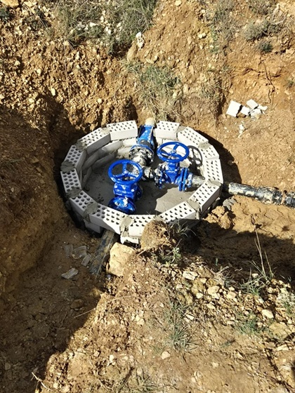 Mejoras en la conduccion del agua desde la Tosquilla