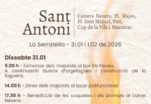 La Serratella celebra Sant Antoni amb tradició, foc i festa