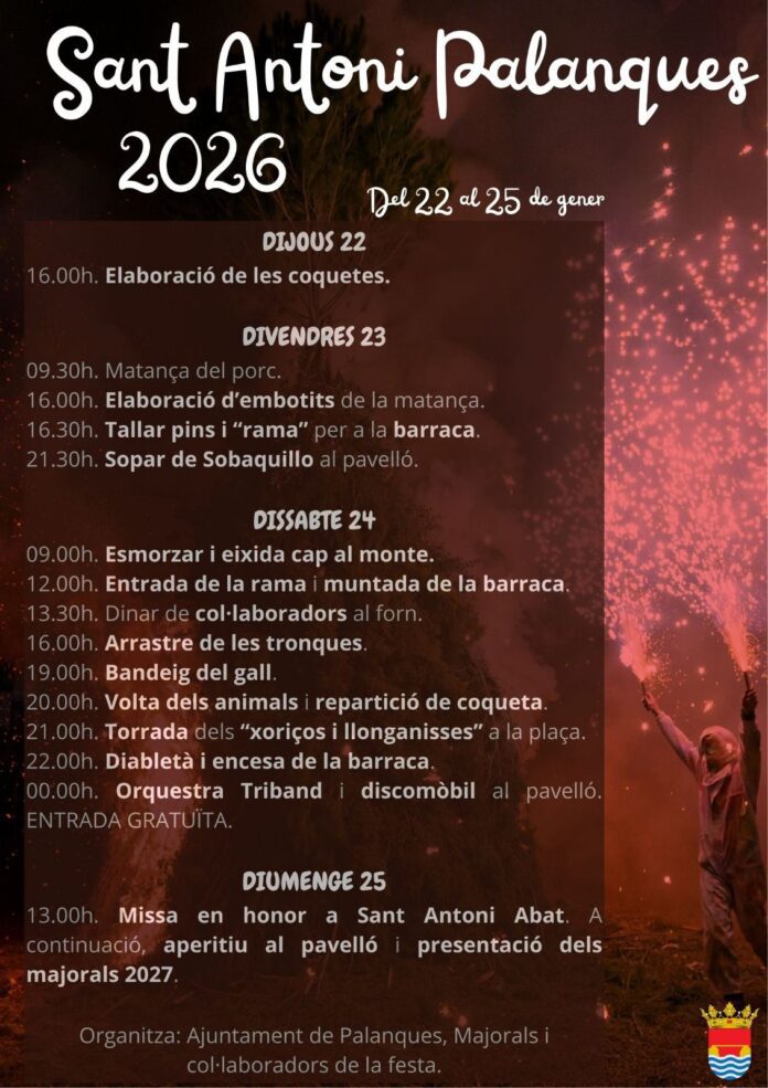 Sant Antoni Palanques 2026