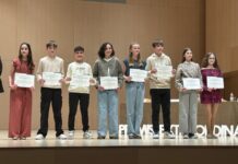 La foto: El vilafranquí Ferran Troncho Casanova, premiat pel seu rendiment acàdemic d’Educació Primària