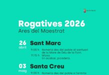 Ares celebra les rogatives de Sant Marc i Santa Elena els dies 26 d’abril i 3 de maig