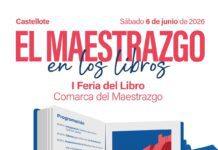 Los libros sobre el Maestrazgo expuestos en la primera feria comarcal celebrada en Castellote