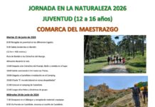 La Comarca del Maestrazgo organiza una Jornada en la Naturaleza para jóvenes de 12 a 16 años