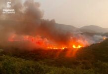 La Generalitat reforça les restriccions a les cremes agrícoles entre l’1 de juny i el 15 d’octubre Incendi forestal a Atzeneta al 2025 (Foto: Bombers Dipcas)