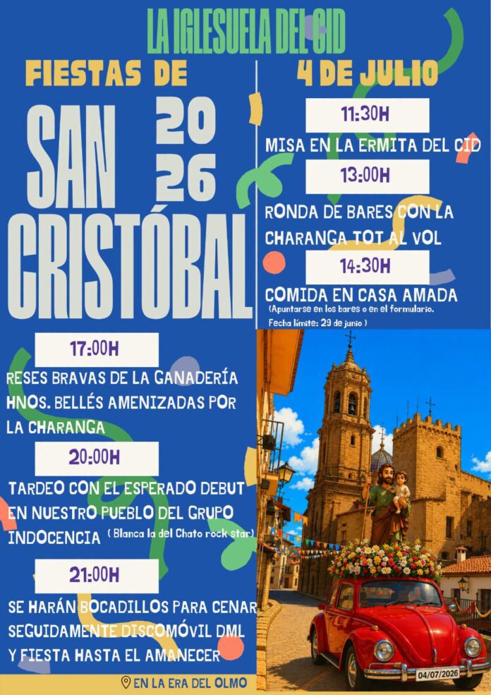 La Iglesuela del Cid celebrará San Cristóbal el 4 de julio