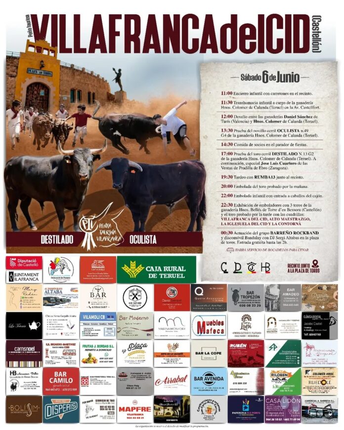 La Penya Taurina de Vilafranca viu la seua festa aquest cap de setmana
