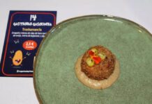 Las fotos. El Gastrobar Gasolinera de Mosqueruela presenta la mejor croqueta de Teruel